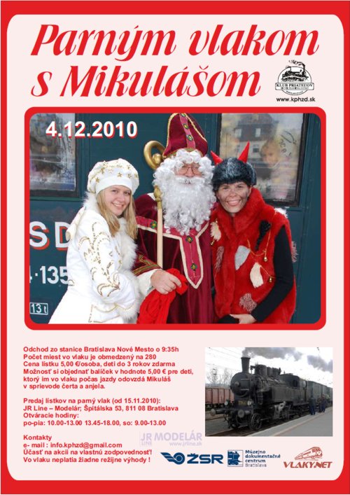 4.12.2010 - Parnm vlakom s Mikulom