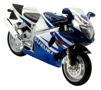 SUZUKI GSX-R750 * White_Blue