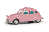 Citroen 2 CV offen, hellrosa